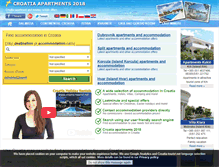 Tablet Screenshot of croatiapartments.net
